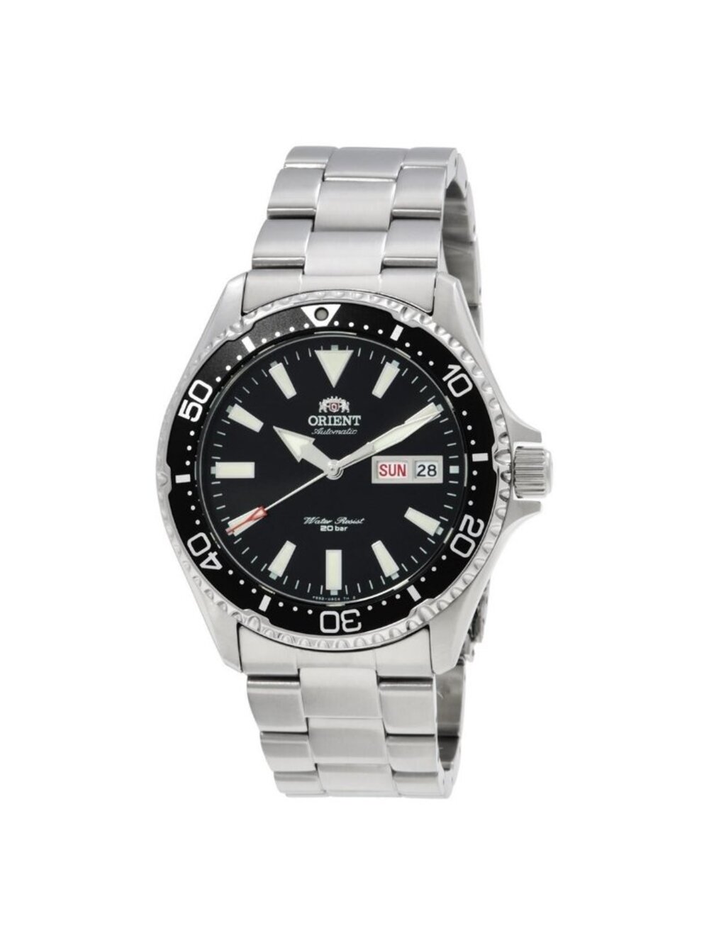 NWT Orient Kamasu Automatic Black Dial Men's Watch